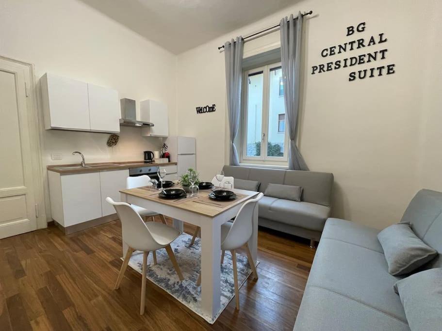 Bg Central President Suite Con Parcheggio - Vista Citta Alta Бергамо Екстер'єр фото